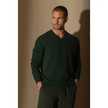 Pánský svetr Svetr Perfect Cashmere Dunkelgrün 9292940 M