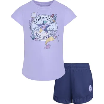 Dívčí tričko Tričko Converse Lila/ Dunkelblau 7328544 86