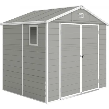 Zahradní domek Kůlna na nářadí 240 x 190 x 228 cm | světle šedá