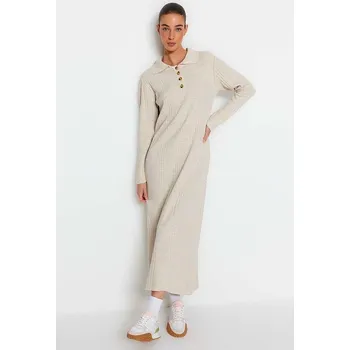 Dámské šaty Šaty trendyol Creme 4066084 XL