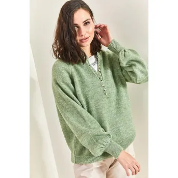Dámský svetr Bianco Lucci Grün 801689 onesize