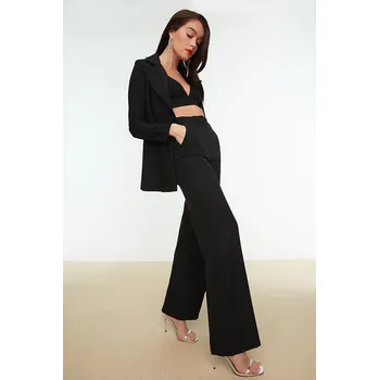 Dámské kalhoty trendyol Schwarz 1190120 34