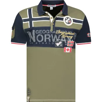 Pánské tričko Tričko Geographical Norway Khaki 8168072 S