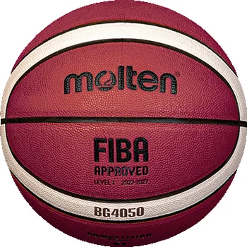 Míčový sport Molten molten b5g4050 Basketbalový míč značky Molten z umělé kůže s vysokou přilnavostí při uchopení. Míč je z velice odolného materiálu, homologovaný FIBA, určený pro vrcholový a výkonnostní sport. Velikost je 5, určen pro chlapce a dívky do 12-ti let.