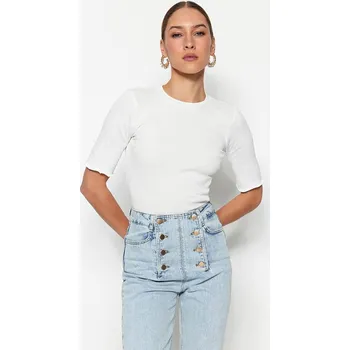 Dámské tričko Tričko trendyol Weiß 5095392 XL