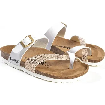 Dámské žabky BACKSUN Weiß/ Gold 4809832 39