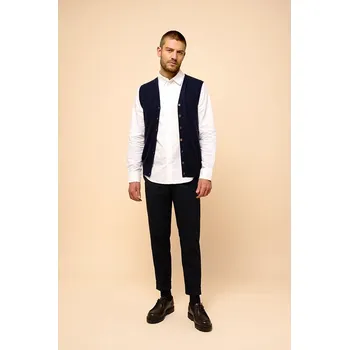 Pánská vesta Vesta Just Cashmere Dunkelblau 1972574 XXL