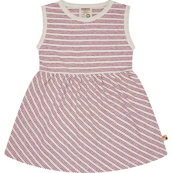 Dívčí šaty loud + proud Creme/ Pink 357304 122