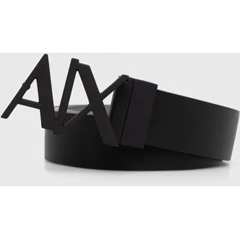 Opasek Oboustranný kožený pásek Armani Exchange 951017.CC505.NOS černá 99C, vel. 80