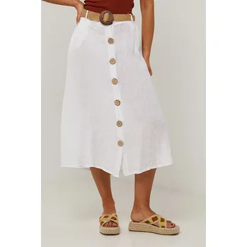 Dámská sukně Le Monde du Lin Weiß 9935761 40/42