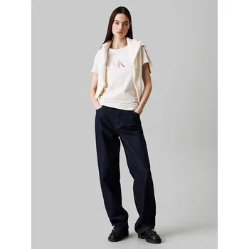 Dámské tričko Tričko CALVIN KLEIN JEANS Creme 3758977 3XL