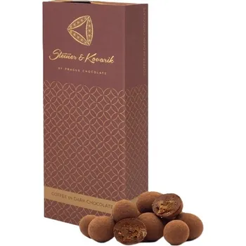 Steiner & Kovarik Kávová zrna v hořké čokoládě a kakau 130 g
