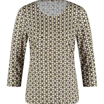 Dámské tričko Gerry Weber Anthrazit/ Beige 1147021 40