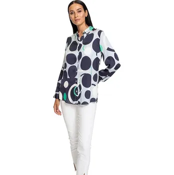 Dámské tričko Heine Dunkelblau/ Weiß 9366080 36