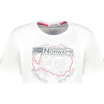 Dámské tričko Tričko Geographical Norway Weiß 3378341 XL