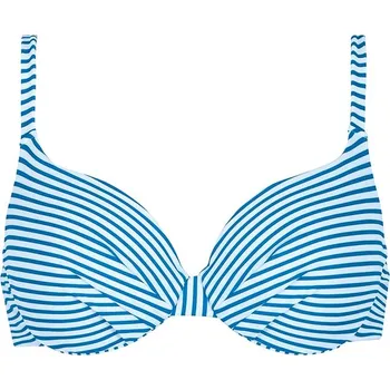 Dámské oblečení Plavky Naturana Blau/ Weiß 6565117 44D-Cup