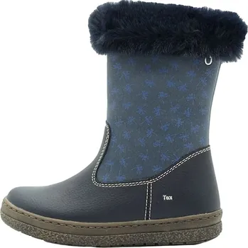 Dívčí kozačky lamino Dunkelblau 742989 28