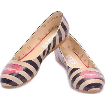 Dámské baleríny Goby Creme/ Schwarz 7575106 38