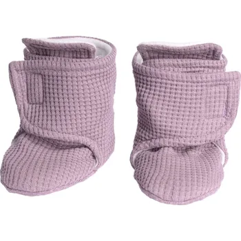 Capáčky Capáčky VAFLE - Světle fialová s fleecem Velikost: Newborn