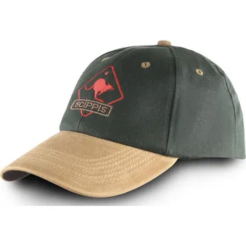 Kšiltovka SCIPPIS Oilskin Cap – zelená odolná outdoorová kšiltovka z Dri-Tec Oilskin materiálu Velikost: Unisize (S-XL)