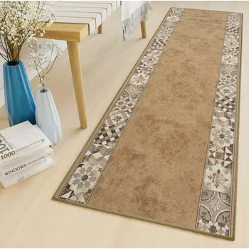 Koberec Protiskluzový běhoun na míru Kardinál 28 - béžový Rozměr koberce: 67 cm