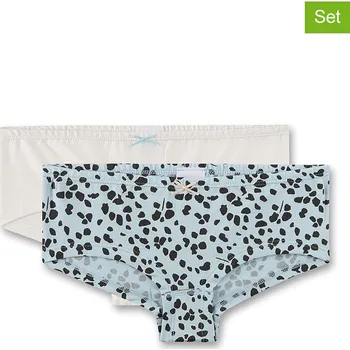 Dívčí spodní prádlo Sanetta Weiß/ Hellblau/ Schwarz 3023362 152