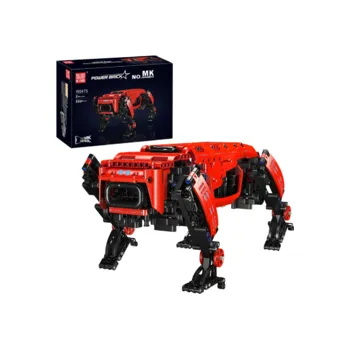 Stavebnice Robotický R/C pes Dynamics Mould King - Technika, Barva Červená MK-15067S