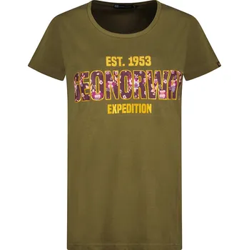 Dámské tričko Tričko Geographical Norway Khaki 1749058 L