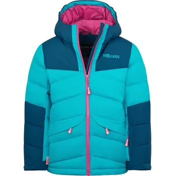 Dívčí bunda Trollkids Türkis 7124287 104