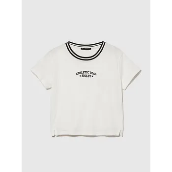 Dívčí tričko Tričko Sisley Weiß 5441803 130