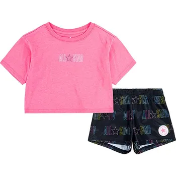 Dívčí tričko Tričko Converse Pink/ Schwarz 4403283 104