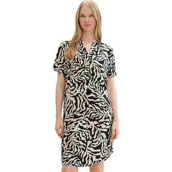 Dámské šaty Šaty Tom Tailor Schwarz/ Beige 6172115 36