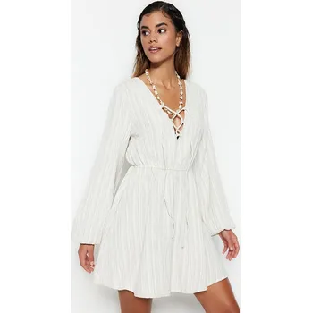 Dámské šaty Šaty trendyol Creme 651851 38