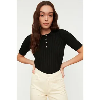 Dámské tričko Tričko trendyol Schwarz 1238925 L