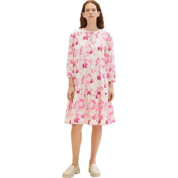 Dámské šaty Šaty Tom Tailor Pink/ Creme 1734255 40