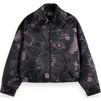 Dámská vesta Bunda Scotch & Soda Schwarz/ Lila 6749821 M