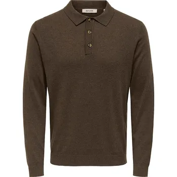 Tričko ONLY & SONS Dunkelbraun 1923258 M