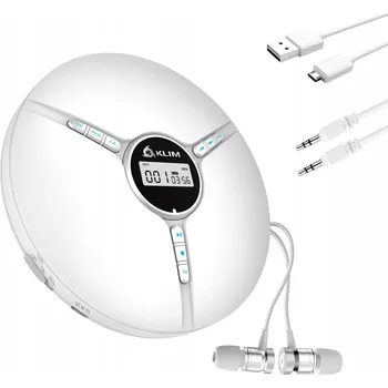 CD přehrávač PŘENOSNÝ DISCMAN MODERNÍ 14H PROVOZU CD CD-R CD-RW MP3 SLUCHÁTKA DO AUTA