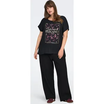 Dámské tričko Tričko ONLY Carmakoma Schwarz 706560 54