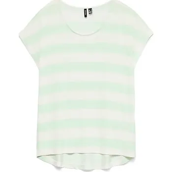 Dámská móda Tričko Vero Moda Hellgrün/ Weiß 9224618 S
