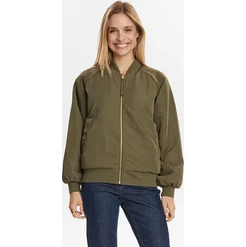 Dámská vesta Bunda NÜMPH Khaki/ Creme 9544606 34