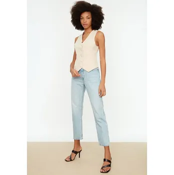 Dámská vesta Vesta trendyol Sand 9600644 38