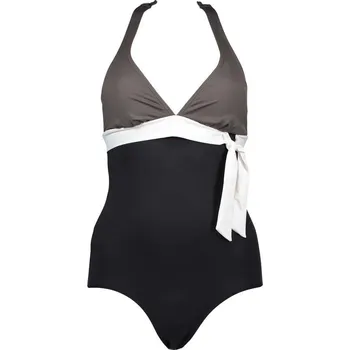 Dámské oblečení Plavky S. Oliver Schwarz/ Taupe/ Weiß 162419 40C/D-Cup