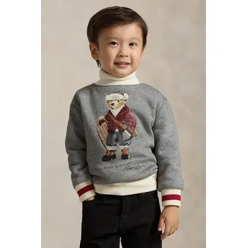 Chlapecká mikina Dětská mikina Polo Ralph Lauren 322981263001 šedá 90X, vel. 117-123