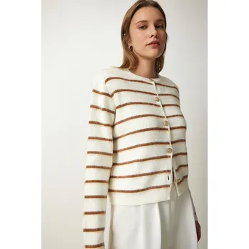 Dámský svetr Happiness Istanbul Creme/ Hellbraun 7610671 onesize