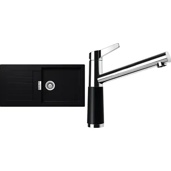 Kuchyňský dřez Set Schock S2-4 (dřez Signus D-100L Puro + baterie SC-510 Puro)