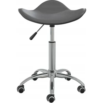 Kancelářská židle, šedá, potažená umělou kůží