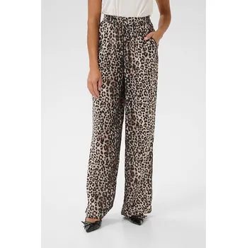 Dámské kalhoty CULTURE Hellbraun/ Schwarz 2646070 L