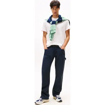 Pánské tričko Tričko TOMMY JEANS Weiß/ Grün 321342 M