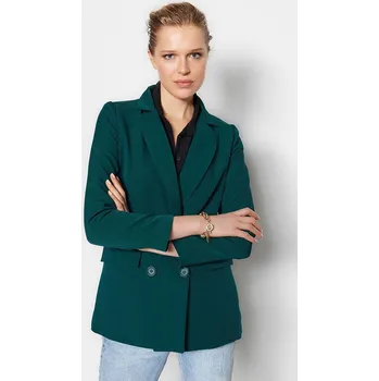 Dámská vesta Bunda trendyol Dunkelgrün 6364471 36
